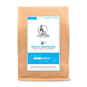 Decaf Indonesia Royal Select Sumatra - Fortuna Coffee