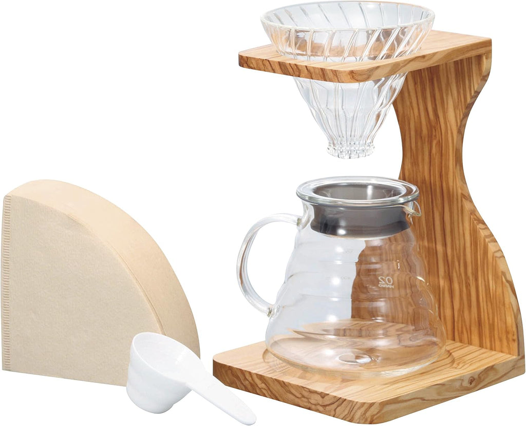 Hario V60 Oliver Wood Stand Set