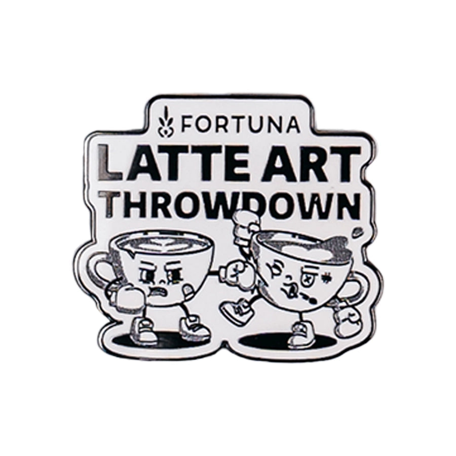 Fortuna Latte Art Throwdown Lapel Pin